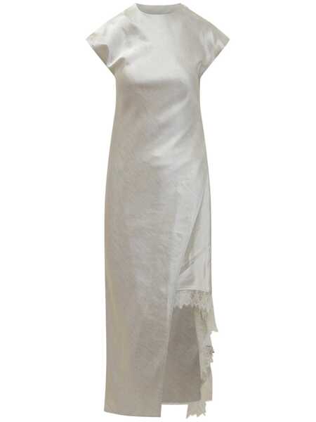 Rochii JW Anderson JW Anderson Asymmetric Layered Maxi Dress WHITE Femei (BM 16982283) 1