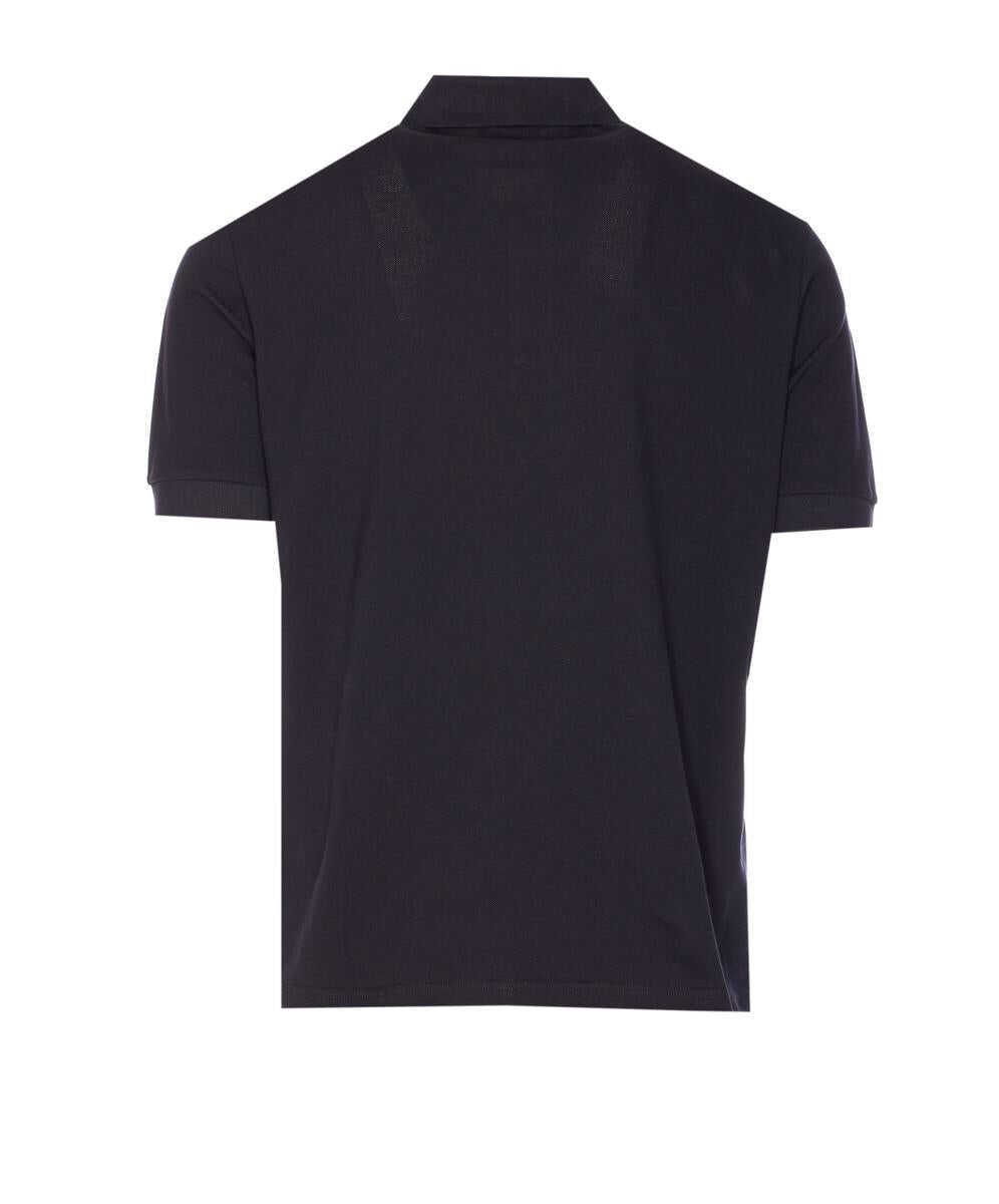 Tricouri Polo Herno Herno Logo Cotton Polo Shirt BLUE Barbati (BM 16983708) 2