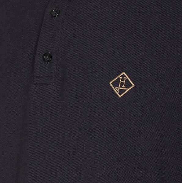Tricouri Polo Herno Herno Logo Cotton Polo Shirt BLUE Barbati (BM 16983708) 3