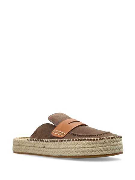 Mocasini JW Anderson JW Anderson Suede Espadrilles Brown Femei (BM 16984206) 2