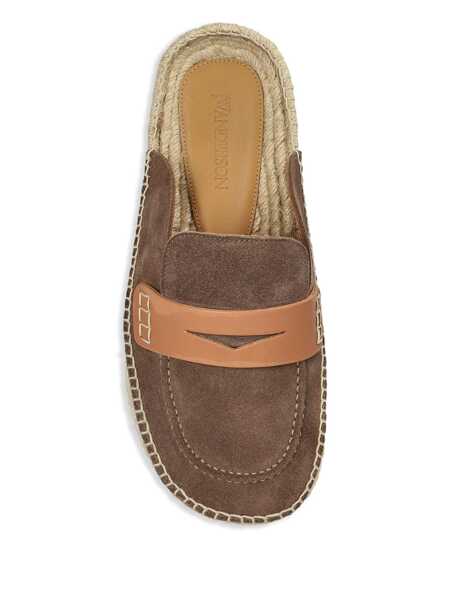 Mocasini JW Anderson JW Anderson Suede Espadrilles Brown Femei (BM 16984206) 4