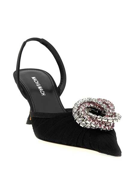 Pantofi cu toc MACH & MACH Mach & Mach Galaxy Slingback Black Femei (BM 16985934) 2