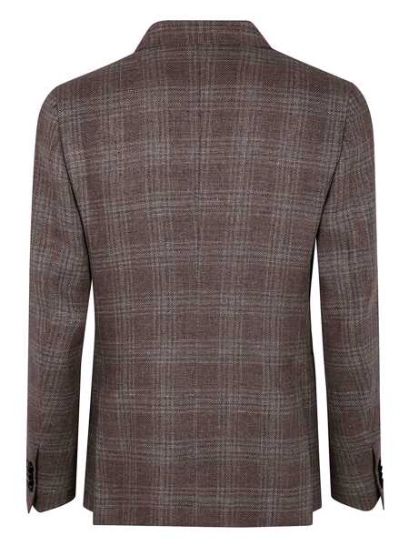 Geci ZEGNA Zegna Wool And Linen Jacket Clothing BROWN Barbati (BM 16985958) 2