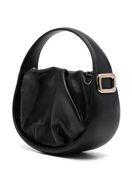 Genti de mana Roger Vivier Roger Vivier Viv Choc Royale Mini Hobo Bag Black Femei (BM 16986015) 3