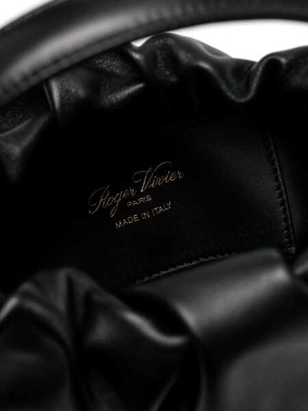 Genti de mana Roger Vivier Roger Vivier Viv Choc Royale Mini Hobo Bag Black Femei (BM 16986015) 5