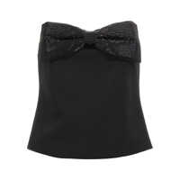 Topuri Self-Portrait 'Black Crepe Bandeau' Top Femei