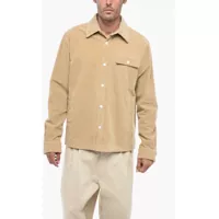 Camasi casual Corduroy Tape Overshirt With Contrasting Bands* Barbati