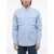 Alexander McQueen Cotton Shirt With Patch Breast-Pockets Light Blue