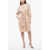 Woolrich Belted Long Sleeved Shirt Dress Beige