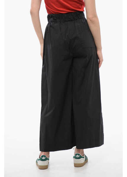 Pantaloni casual Woolrich Popeline Cotton Cropped Fit Pants Black Femei (BM 16988554) 2