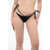 DSQUARED2 Solid Color Bikini Bottoms With Laces To Wrap Around The Wai Black