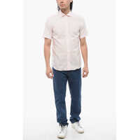 Camasi casual CORNELIANI pentru Barbati - Camasi casual CORNELIANI Short-Sleeved Pure Linen Shirt Pink Barbati (BM 16988689) - B-mall.ro