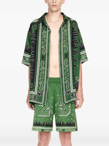 Bermude Off-White Bandana Print Swimshorts Green Barbati (BM 16988719) 2