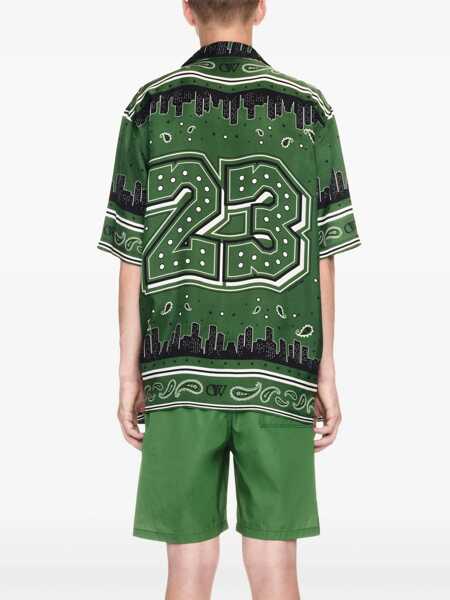 Bermude Off-White Bandana Print Swimshorts Green Barbati (BM 16988719) 3