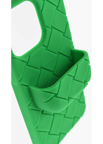 Huse mobil & tablete Bottega Veneta Braided Iphone 13 Pro Cover With With Airpods Holder Green Barbati (BM 16988734) 4