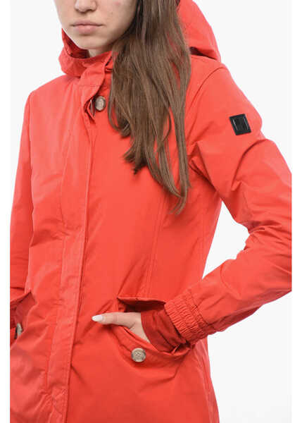 Jachete Woolrich Hooded Summer Windbreaker Jacket Red Femei (BM 16988749) 3