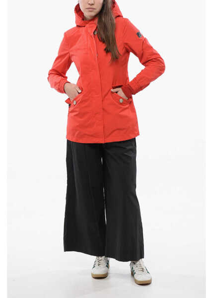 Jachete Woolrich Hooded Summer Windbreaker Jacket Red Femei (BM 16988749) 4