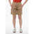 Woolrich Double-Pleated Stretch Cotton Shorts With Belt Loops Beige