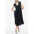 Woolrich V-Neck Sleeveless Linen Dress Midnight Blue