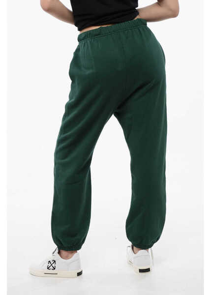 Pantaloni de trening DSQUARED2 Cotton Joggers With Drawstring Waist Military Green Femei (BM 16988767) 2