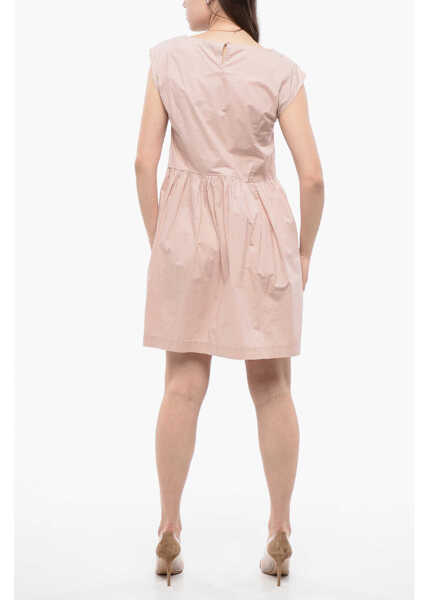 Rochii scurte Woolrich Popeline Cotton Sleeveless Dress Pink Femei (BM 16989100) 2