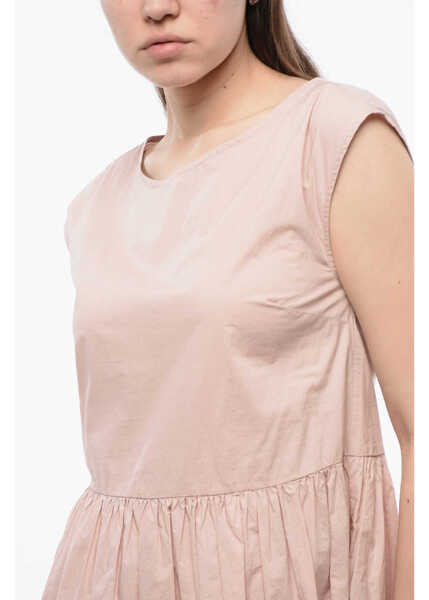 Rochii scurte Woolrich Popeline Cotton Sleeveless Dress Pink Femei (BM 16989100) 3