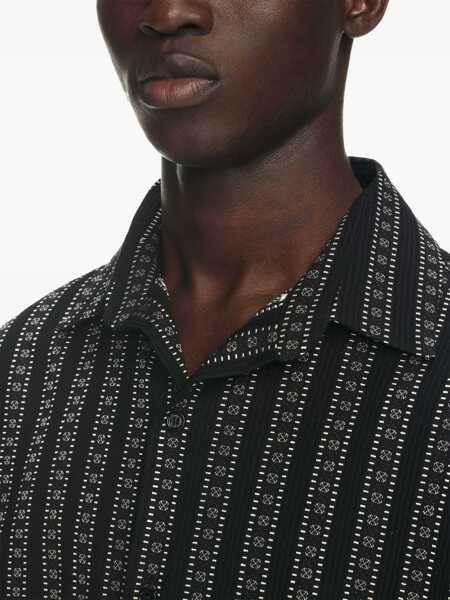 Camasi casual Off-White Bowling Shirt With Embroidered Arrow Black Barbati (BM 16989157) 5