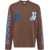 Off-White Printed Rain Drum Long Sleeved T-Shirt Brown