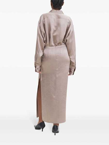 Fuste FILIPPA K Filippa K Satin Midi Skirt Beige Femei (BM 16992000) 3