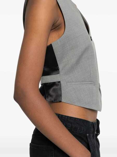 Pulovere FILIPPA K Filippa K V-Necked Vest GREY Femei (BM 16992030) 5