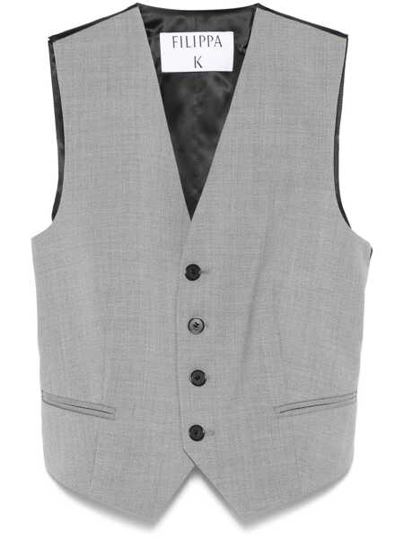 Pulovere FILIPPA K Filippa K V-Necked Vest GREY Femei (BM 16992030) 1
