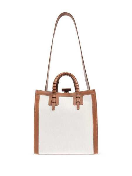 Genti de mana Casadei Casadei Canvas And Leather Tote Bag Brown Femei (BM 16992348) 3