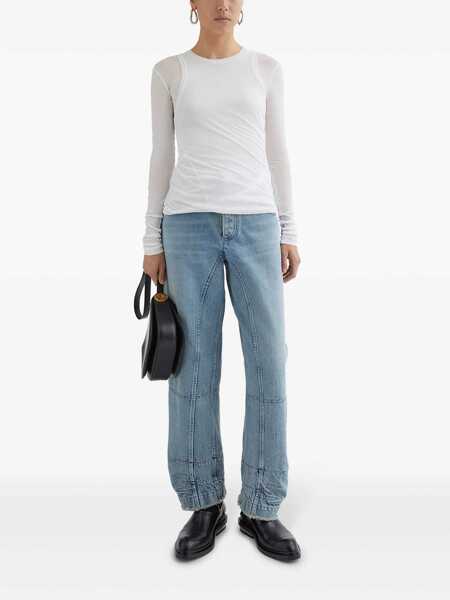 Topuri Jil Sander Jil Sander Top Cn Ls Topwear WHITE Femei (BM 16992420) 2