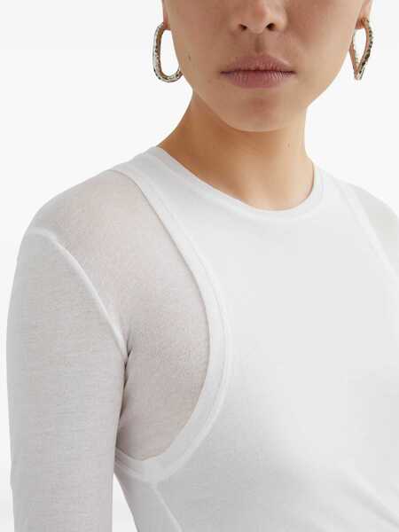 Topuri Jil Sander Jil Sander Top Cn Ls Topwear WHITE Femei (BM 16992420) 4