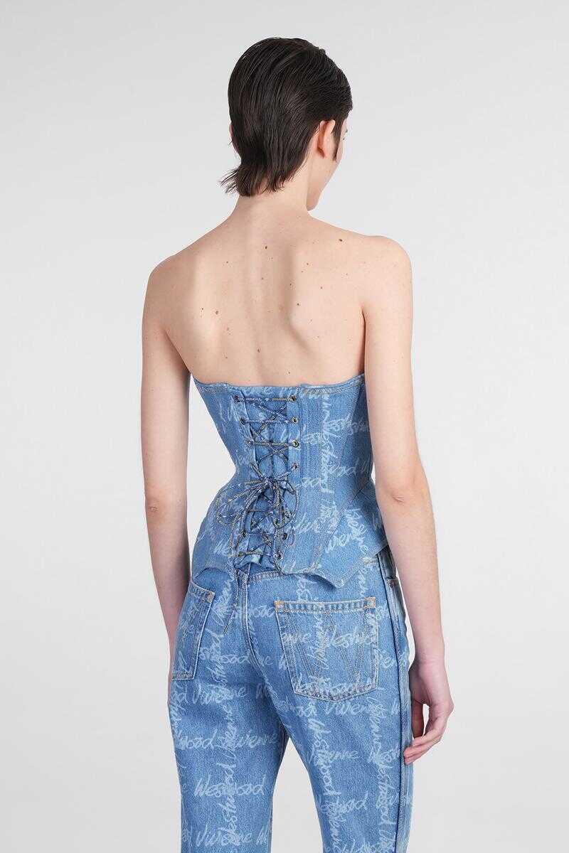Topuri Vivienne Westwood Vivienne Westwood Topwear BLUE Femei (BM 16992627) 3