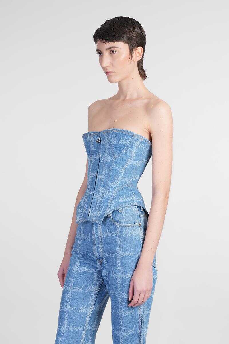 Topuri Vivienne Westwood Vivienne Westwood Topwear BLUE Femei (BM 16992627) 4