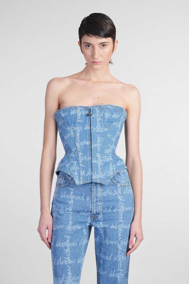 Topuri Vivienne Westwood Vivienne Westwood Topwear BLUE Femei (BM 16992627) 1