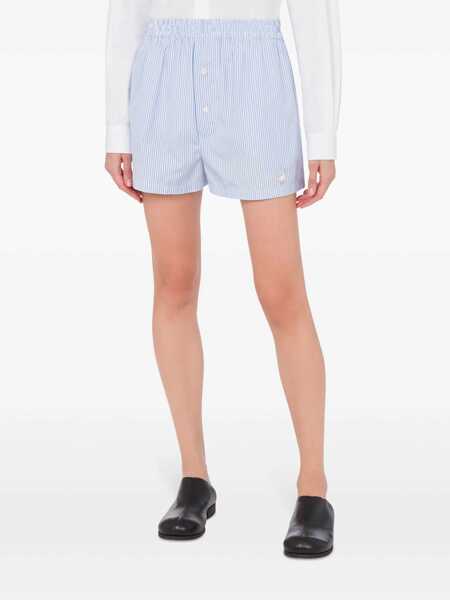 Pantaloni casual Moschino Moschino Poplin Shorts BLUE Femei (BM 16994250) 2