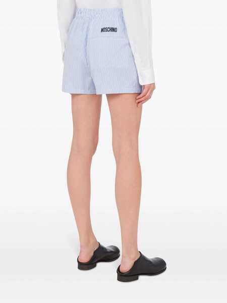 Pantaloni casual Moschino Moschino Poplin Shorts BLUE Femei (BM 16994250) 3