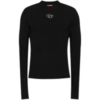 Tricouri 'Zacary' Black T-Shirt With Round Neck And Oval D Cut-Out On The Front In Tech Fabric Man Barbati