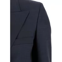 Imbracaminte BLAZÉ MILANO Dama - Sacouri BLAZ MILANO Aile Blue Double-Breasted Jacket With Peak Revers In Wool Blend Woman BLUE Femei (BM 16996302) - B-mall.ro