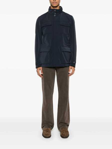 Geci Herno Herno Lightweight Cashmere And Wool Jacket BLUE Barbati (BM 16996677) 2