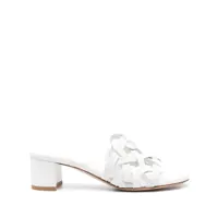 Pantofi cu toc Gianvito Rossi Amalfi Leather Sandals Femei