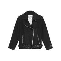 Geci biker Ganni Boucle Wool Biker Jacket Femei