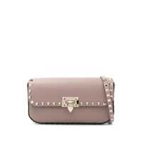 Genti de umar Valentino Garavani Leather Rockstud Crossbody Bag Femei