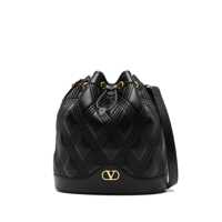Genti de umar Valentino Garavani Quiltie 67 Leather Bucket Bag Femei