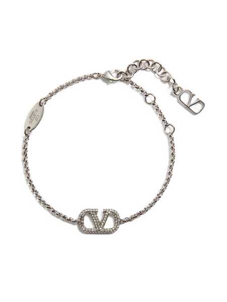 Bratari Valentino Garavani Valentino Garavani Vlogo Signature Strass Bracelet Gold Femei (BM 17003277) 1