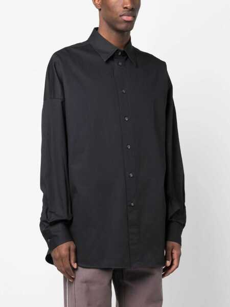 Camasi casual Diesel Cotton S-Limo Shirt With Spread Collar Black Barbati (BM 17004640) 4