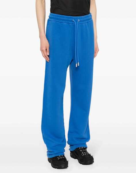 Pantaloni de trening Off-White Brushed Cotton Joggers With Bandana Embroidery Blue Barbati (BM 17004673) 4