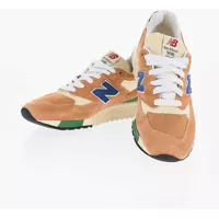 Sneakers Suede And Fabric Low-Top Sneakers With Contrast Monogram Barbati
